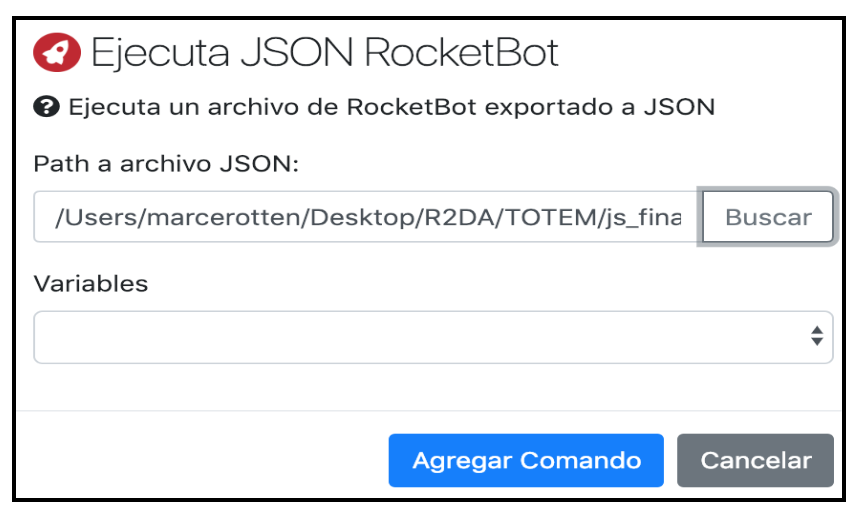 Ejecuta JSON Rocketbot - Rocketbot Studio