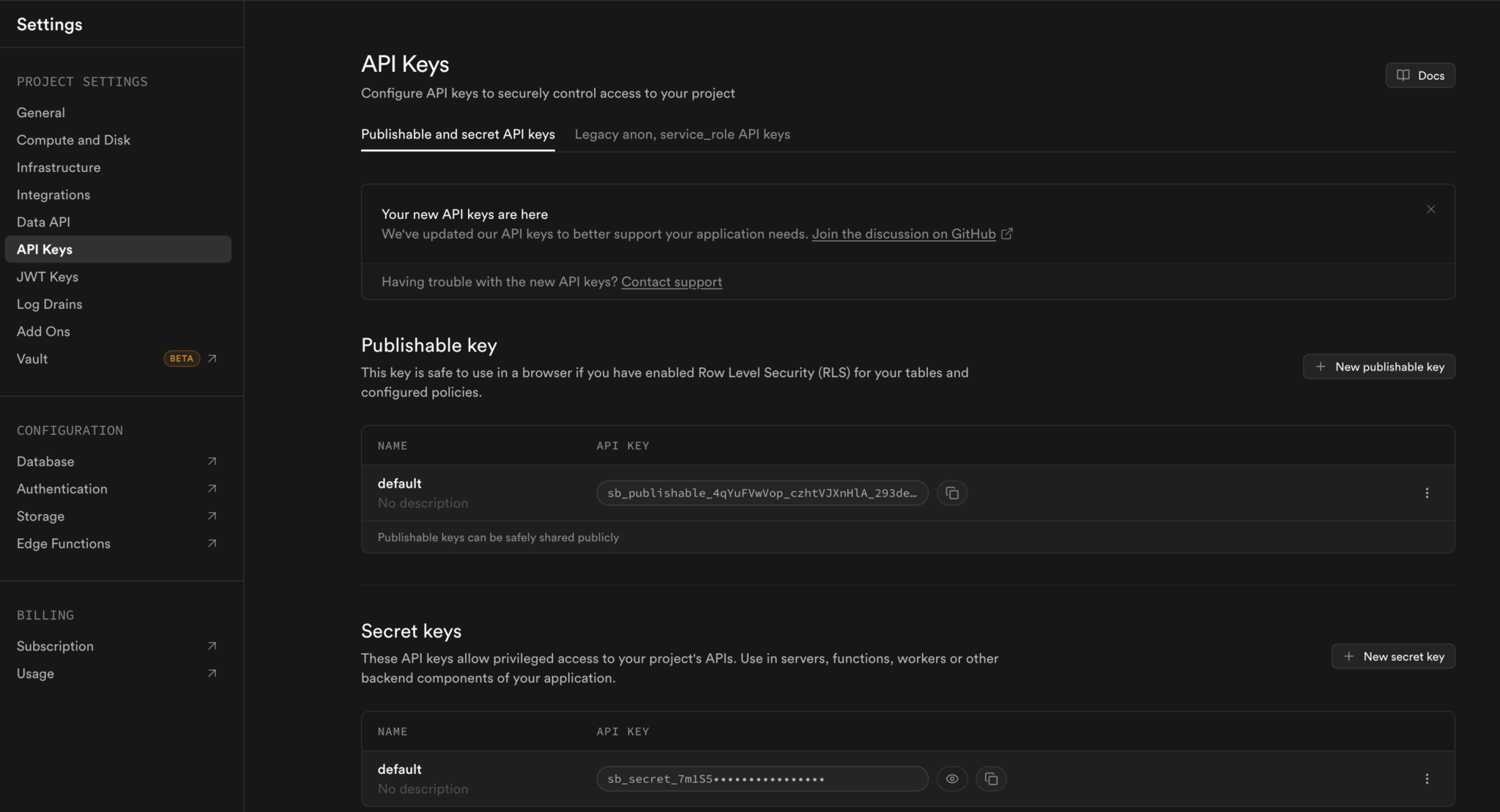 Saturn Studio – Credencial Supabase - Rocketbot Docs